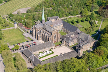 vue aérienne abbaye